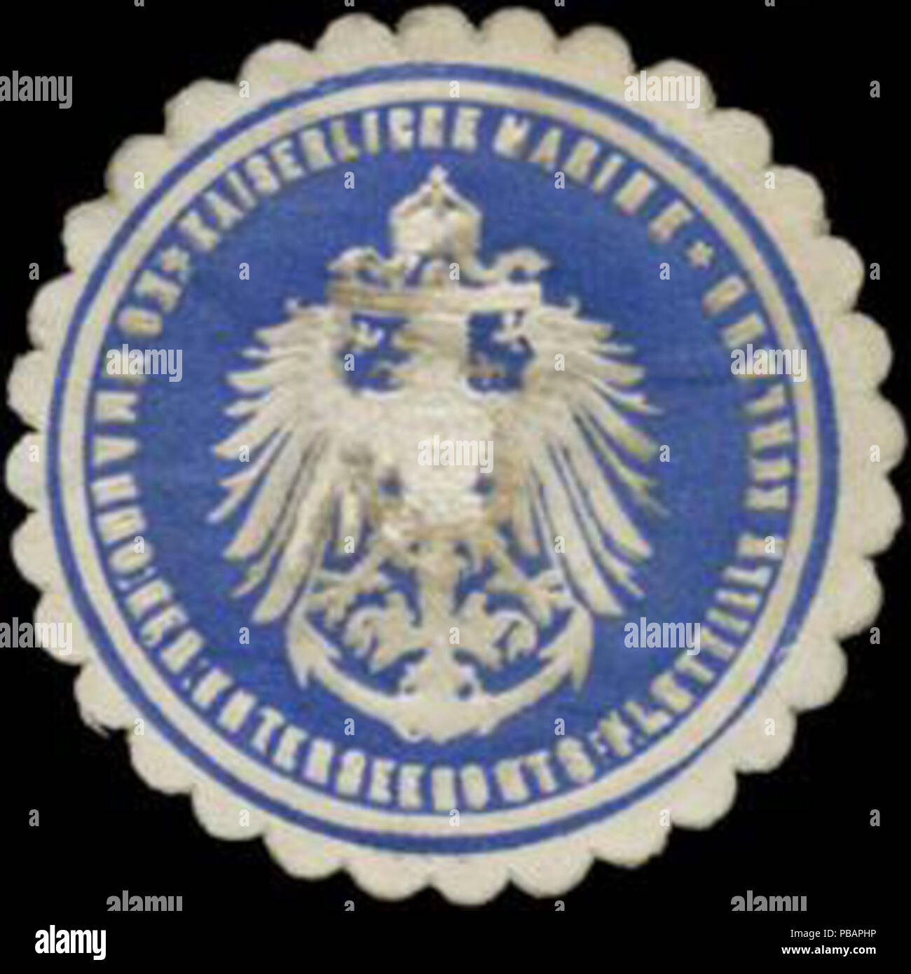 1411 Siegelmarke K. Marine Kommando der Unterseeboots-Flotille Kurland (U-Boot) W0383327 Foto Stock