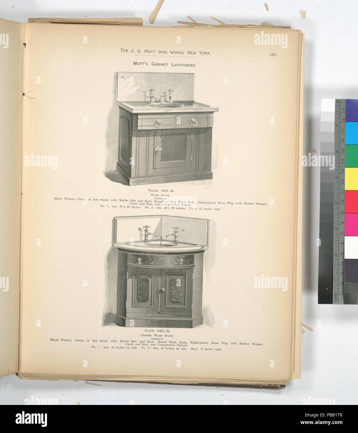 1061 Mott del Gabinetto latrine (NYPL b15260162-487484) Foto Stock