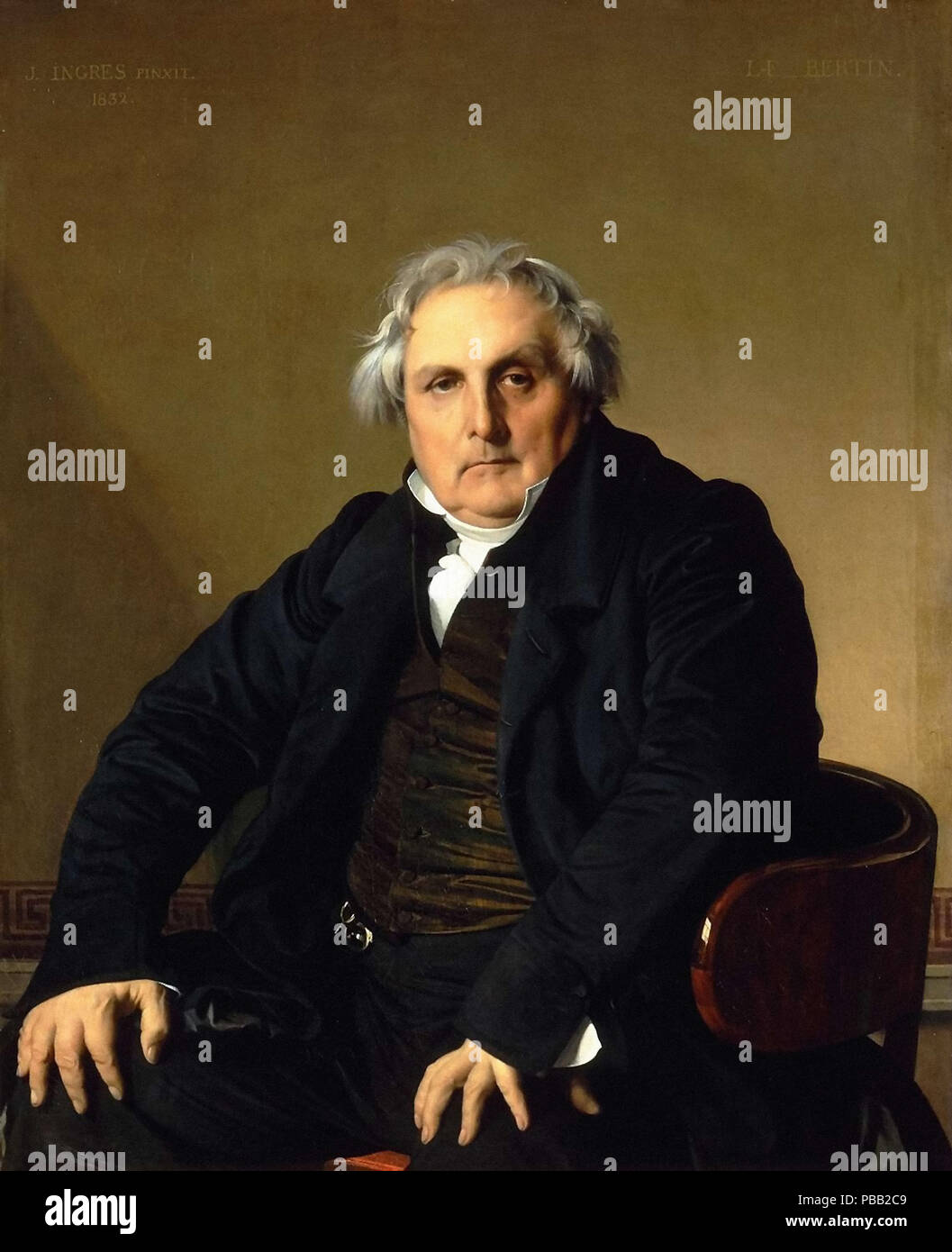 Ingres Jean Auguste Dominique - Louis-François Bertin Foto Stock