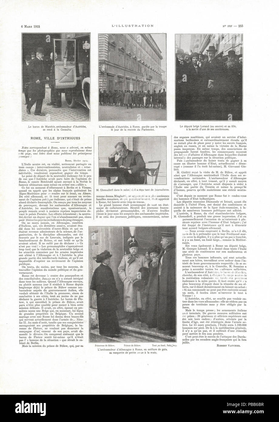 1105 n. 4223 6 Mars 1915, scansione29 Foto Stock