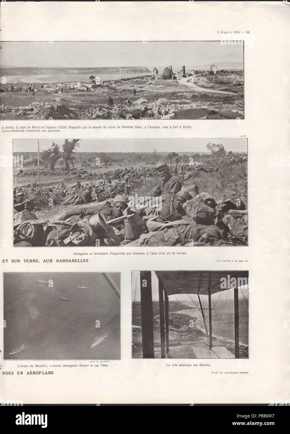 1106 n. 3774 3 juillet 1915, scansione 21, Pagina 15 Foto Stock