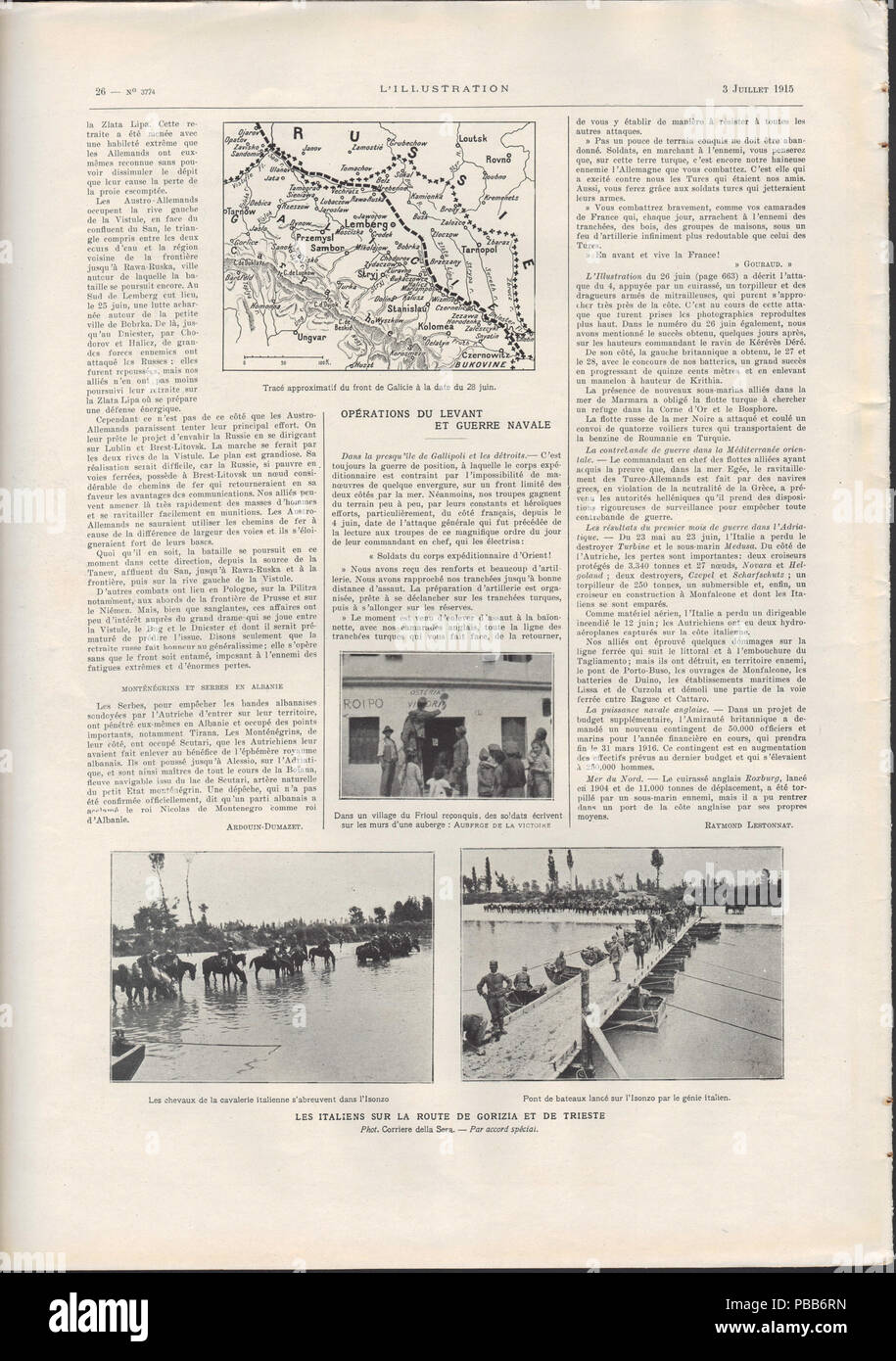 1106 n. 3774 3 juillet 1915, scansione 31, Pagina 26 Foto Stock