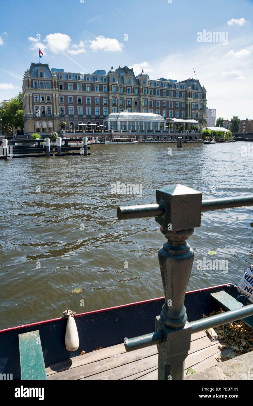 Il famoso Hotel Amstel di Amsterdam, Paesi Bassi Foto Stock