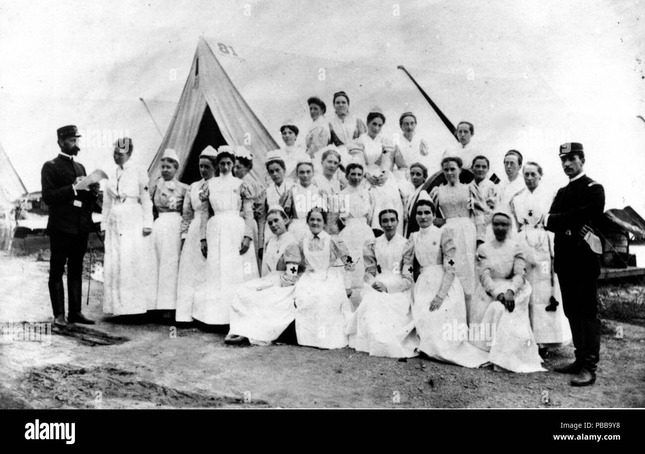 1122 infermieri durante la Guerra Civile Americana, senza data Foto Stock