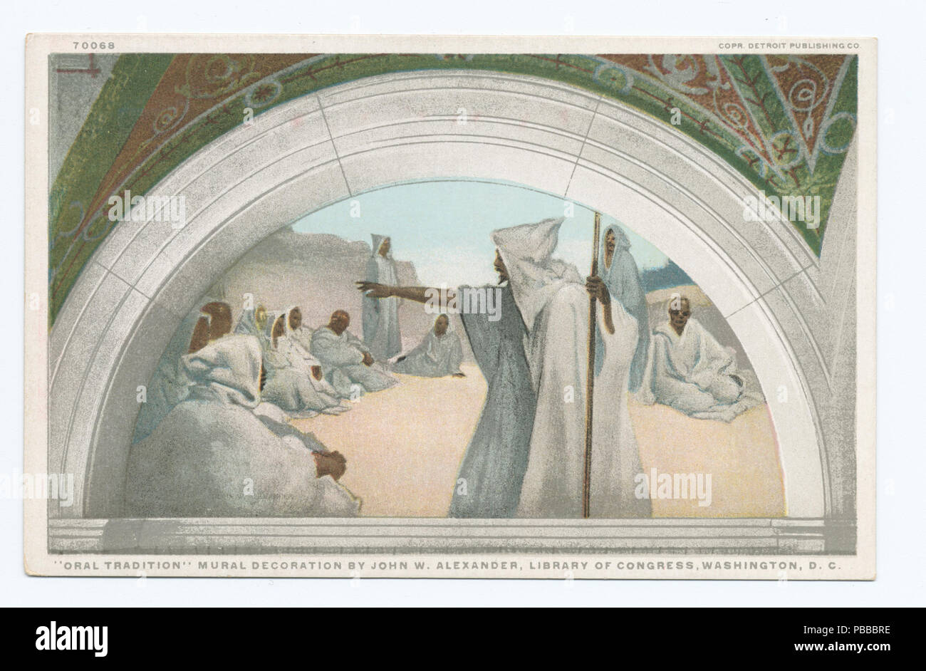 1140 La tradizione orale, murale, la Biblioteca del Congresso di Washington, D. C (NYPL b12647398-73809) Foto Stock