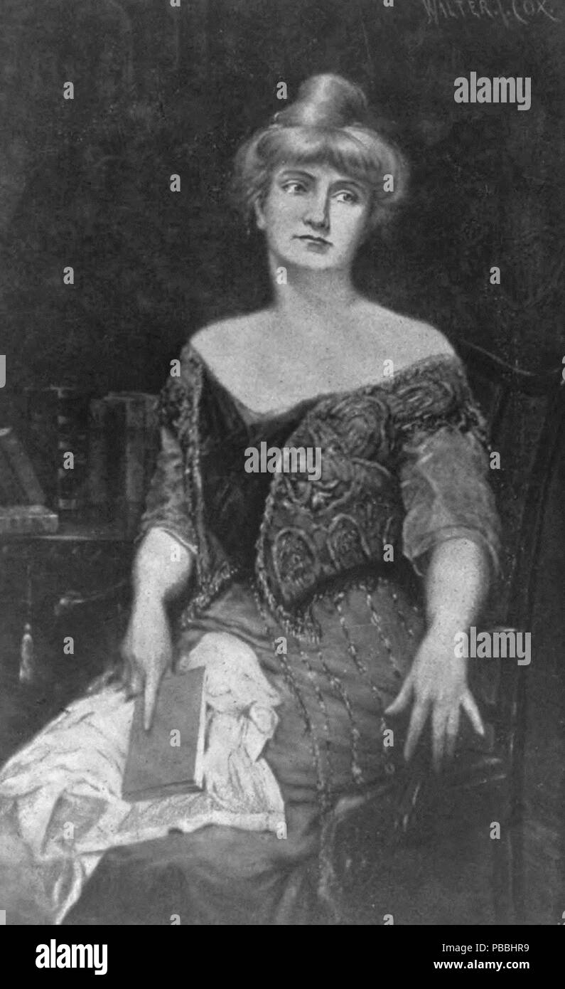 1216 Ritratto di Gertrude Atherton da Cox Foto Stock