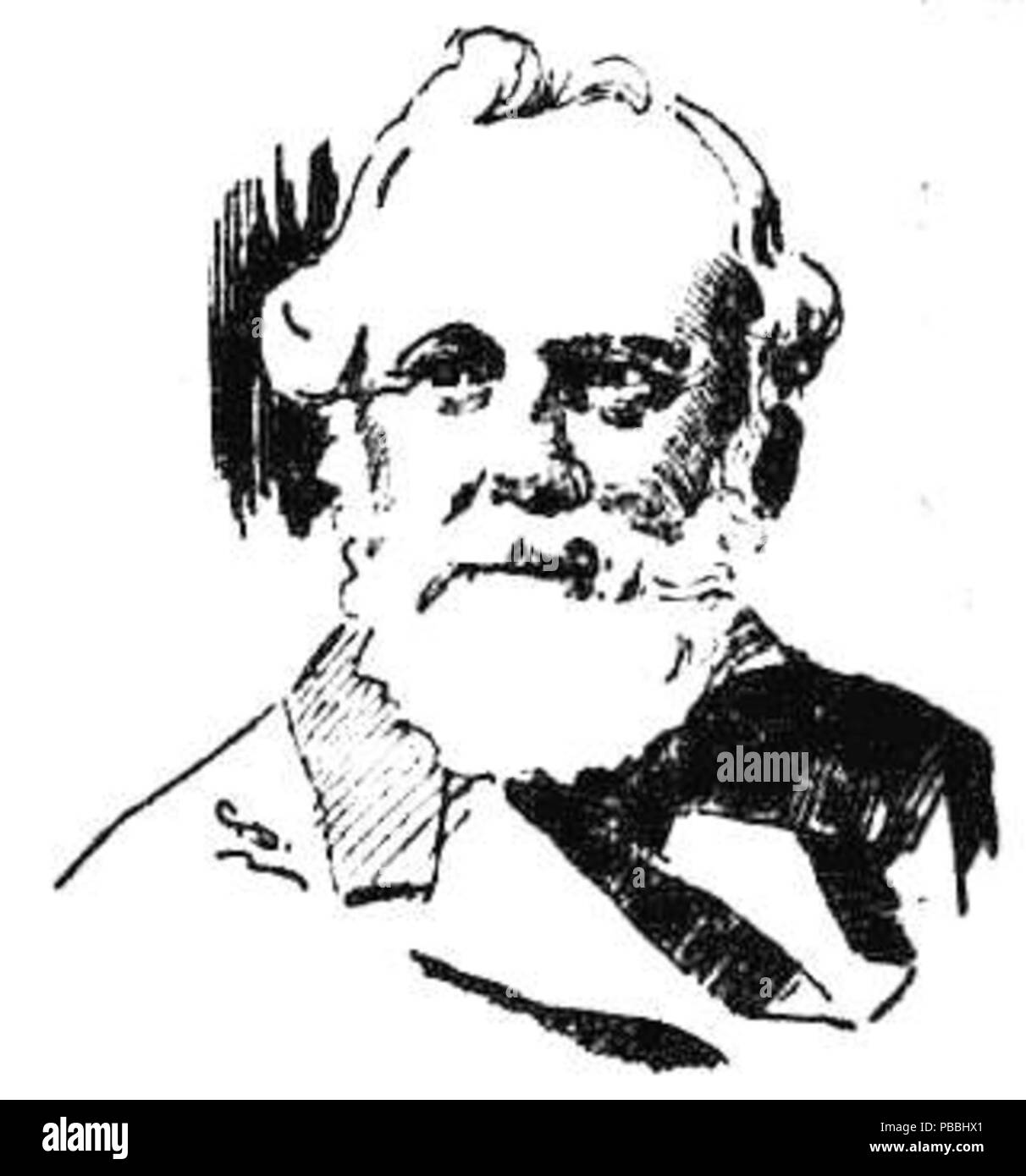 1216 Ritratto di J. ricca Manzi Foto Stock