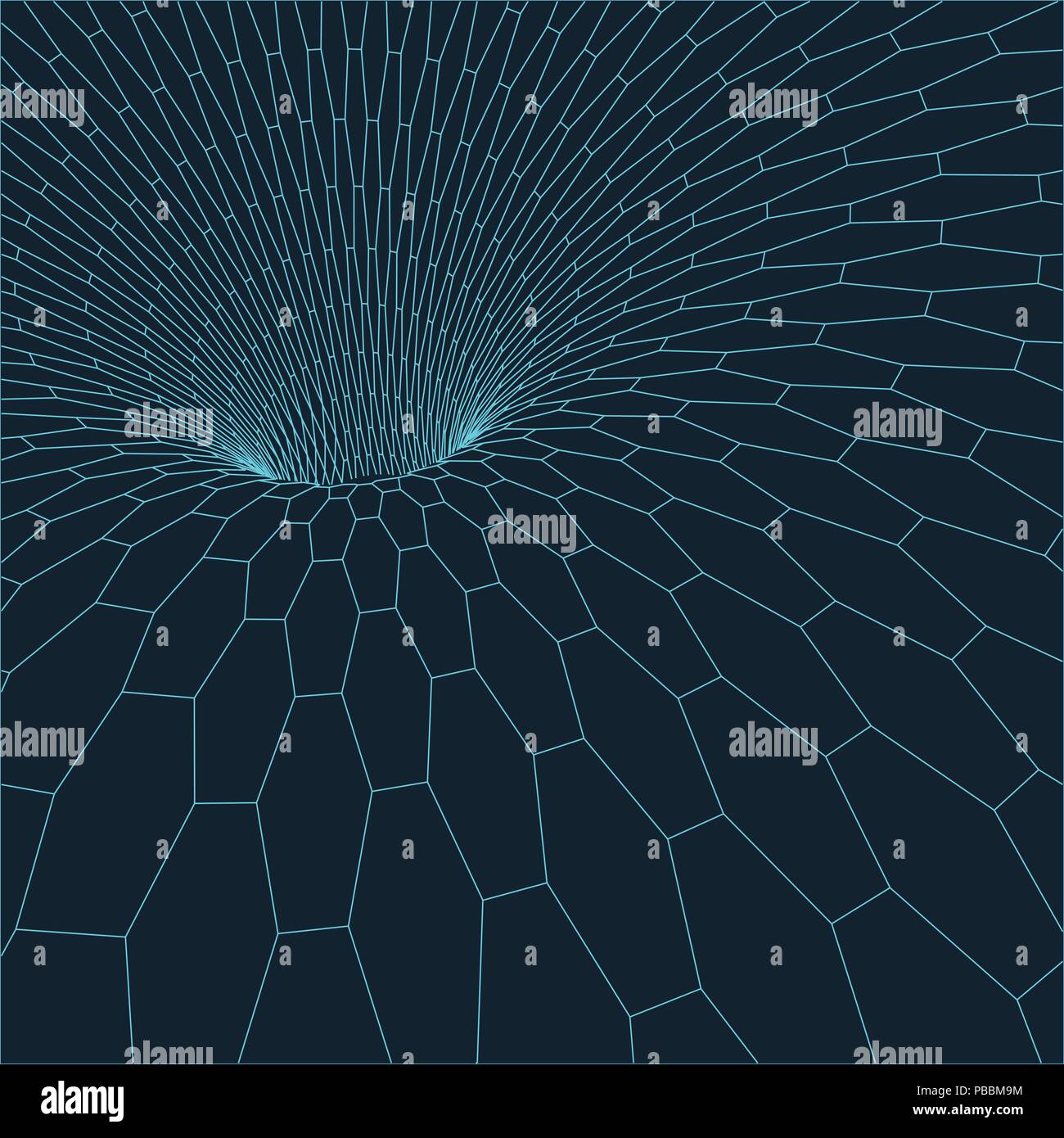 Maglia Wireframe elemento poligonale. Toro collegato con linee e punti. Illustrazione Vettoriale . Illustrazione Vettoriale