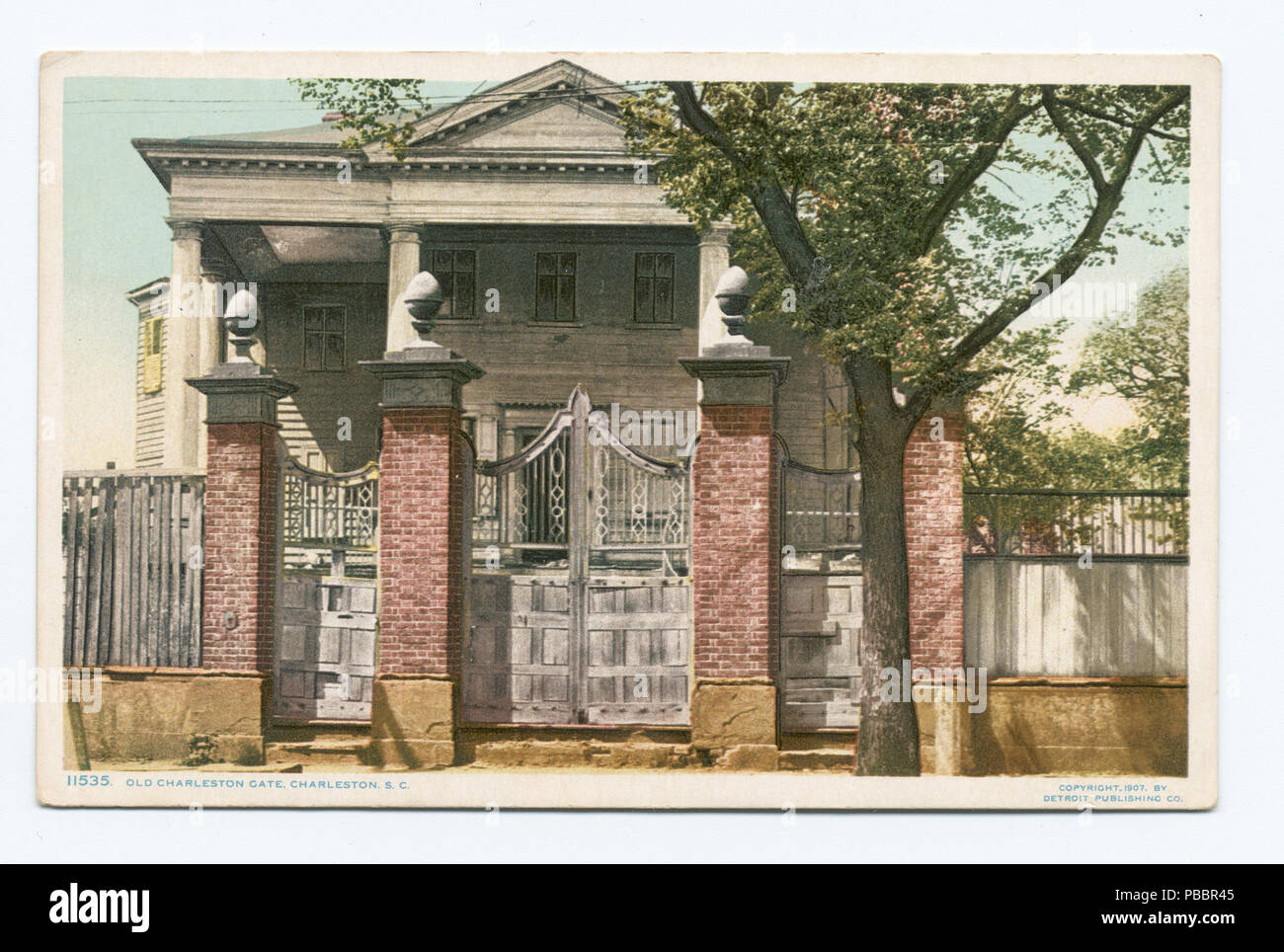 1130 antico cancello di Charleston, Est Bay-Society strade, Charleston S.C. (NYPL b12647398-69554) Foto Stock