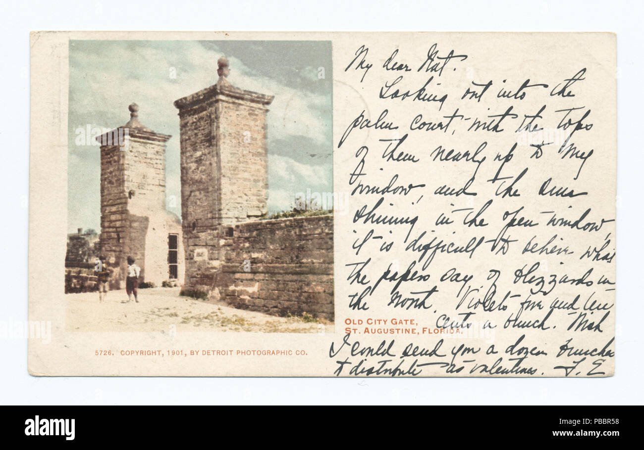 1130 Old City Gate, Sant'Agostino, Fla (NYPL b12647398-62387) Foto Stock