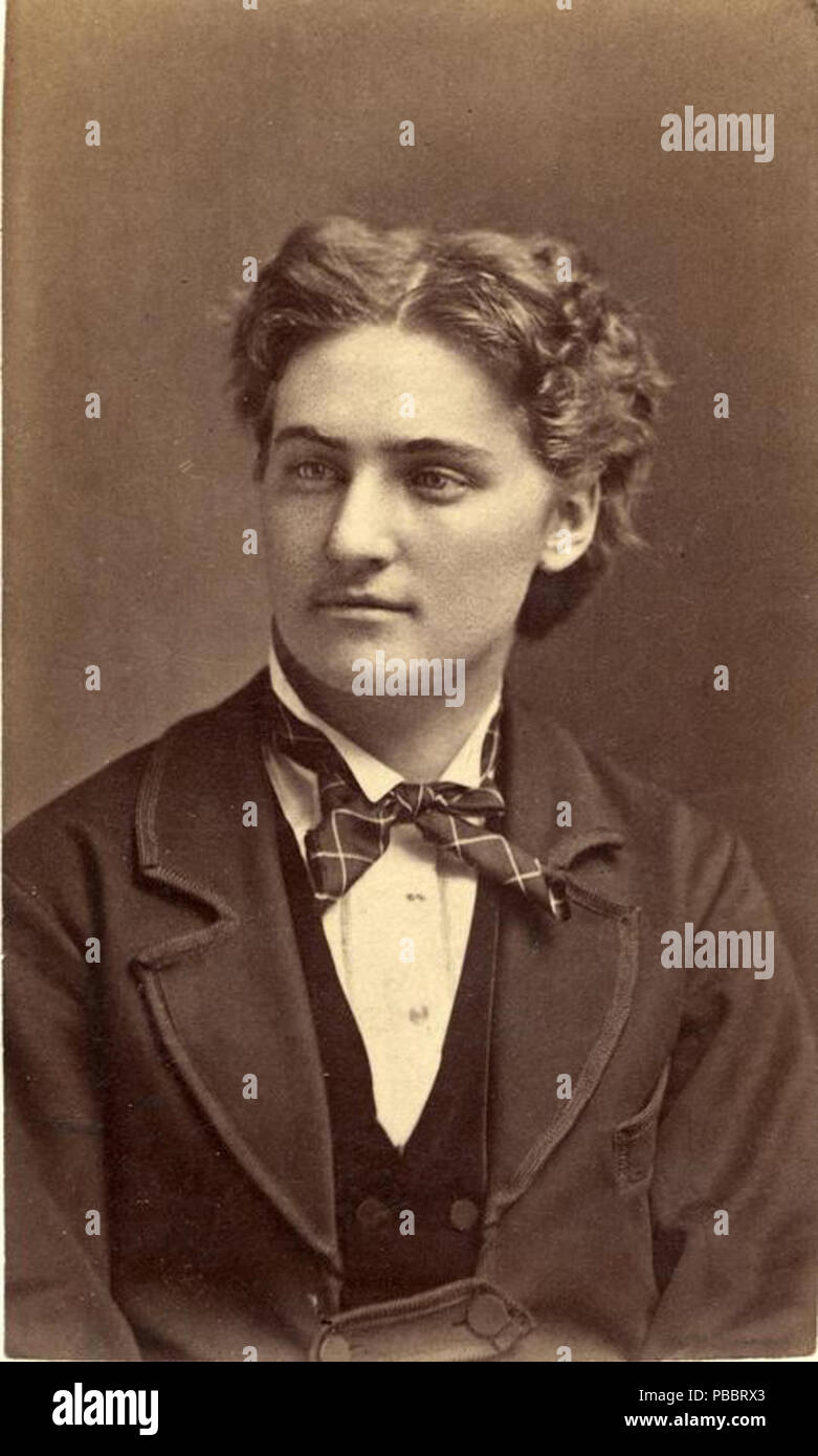 . Inglese: Autore e oliva femminista Anderson (1852-1886) . 1870s 1134 Olive San Louie Anderson Foto Stock