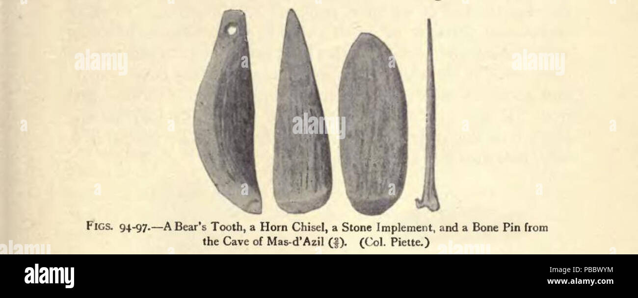 1149 pag.252-fig.94-97-il Paleolitico e Terramara insediamenti in Europa.djvu Foto Stock