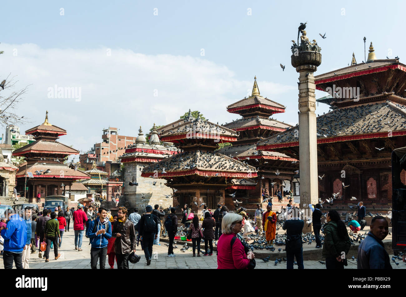 Kathmandu Durbar Square, Nepal Foto Stock