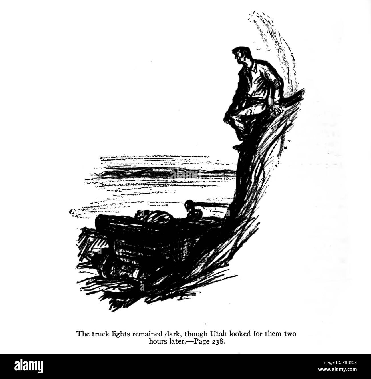 1150 P236, Scribner della rivista di 1922,--Il deserto Foto Stock