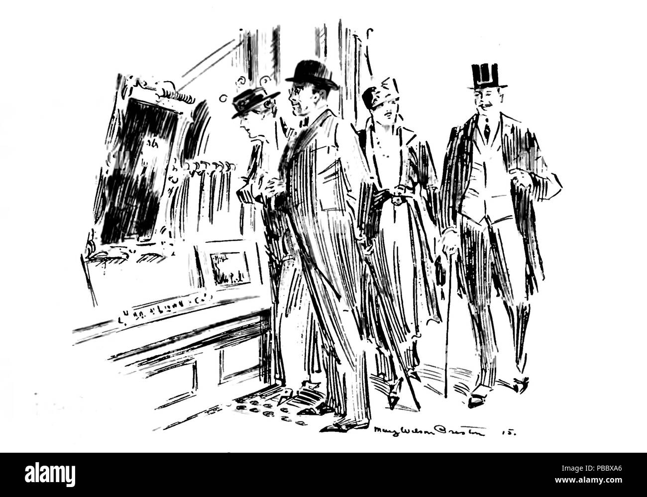 1151 P543, Scribner's Magazine, 1915--Torna alla città; o il ritorno alla natura umana Foto Stock