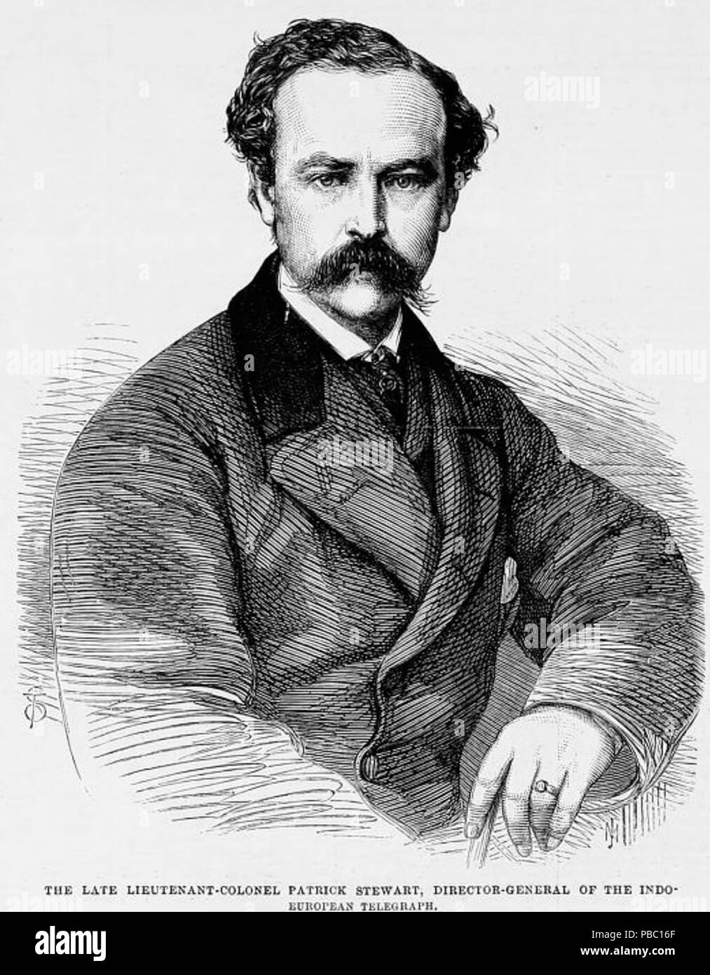 1173 Patrick Stewart ILN Foto Stock