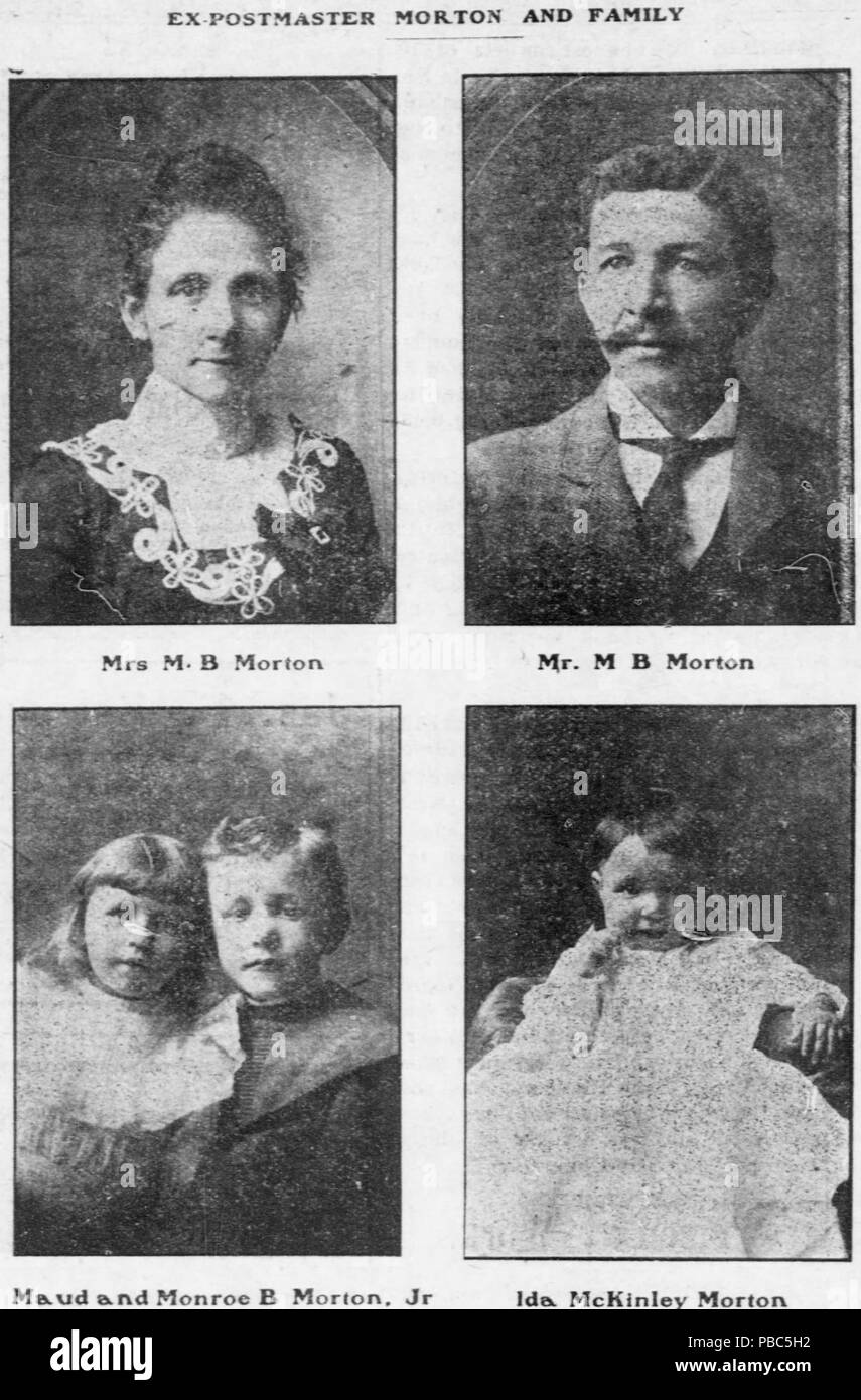 1198 Rosa Morton e famiglia Foto Stock
