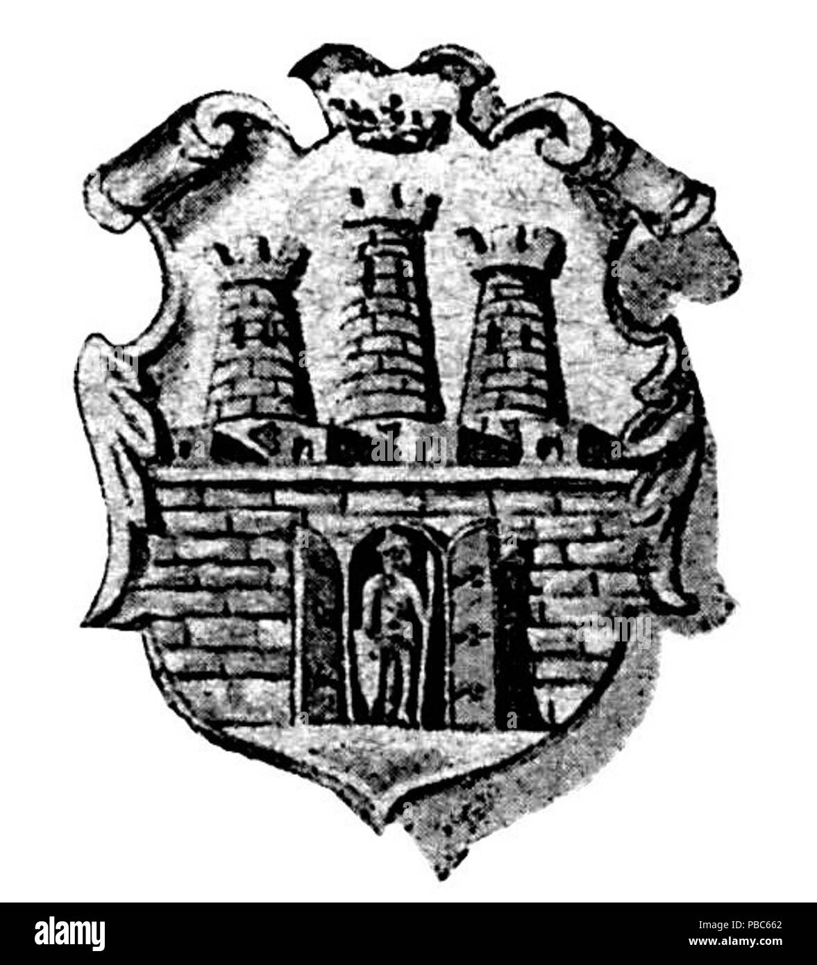 1201 PL Jan Sygański-Nowy Sącz Szkic Historyczny 005b Foto Stock