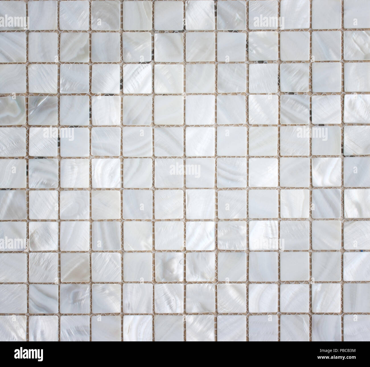 White piastrelle a mosaico di texture astratte e sfondo Foto Stock