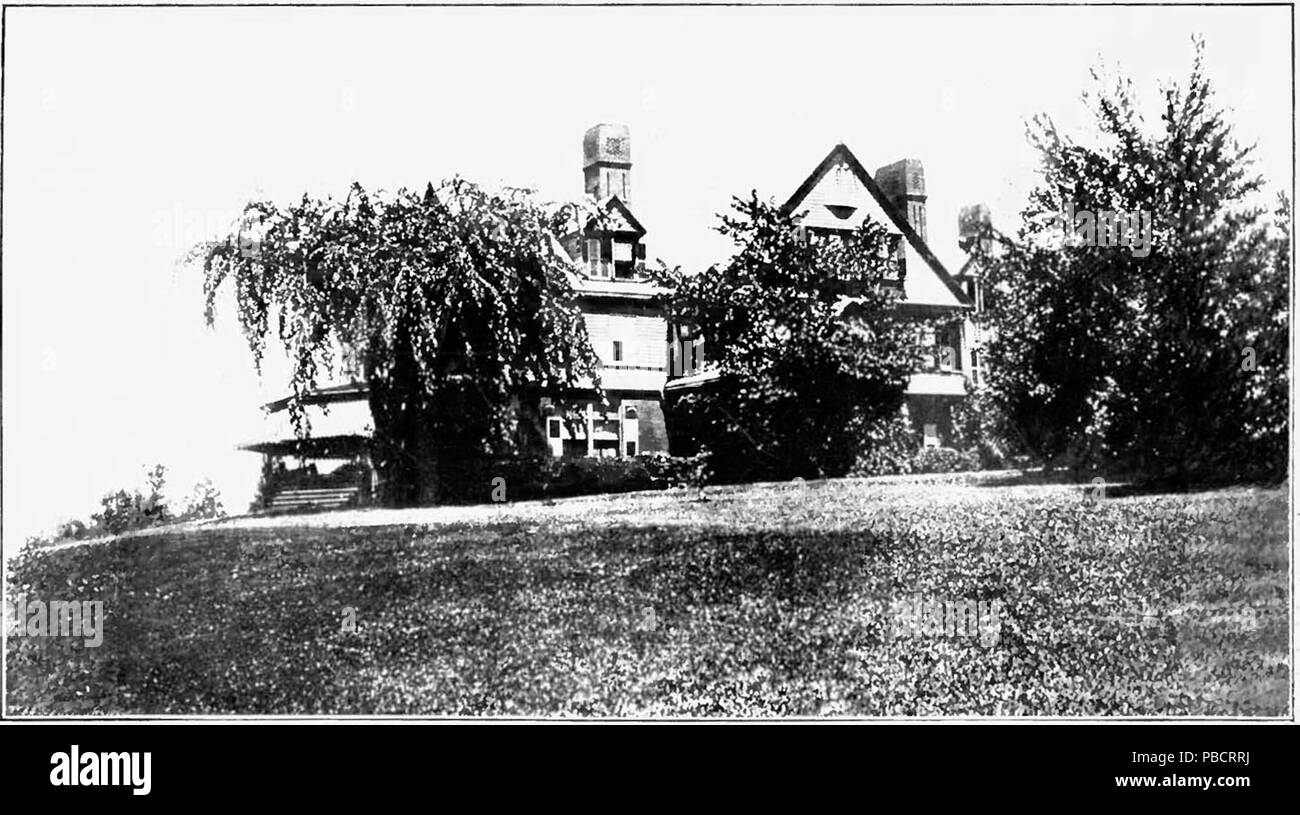. Inglese: fotografia del Sagamore Hill, casa del Presidente degli Stati Uniti Theodore Roosevelt . pubblicato 1914 1225 Presidenti Theodore Roosevelt Sagamore Hill Foto Stock
