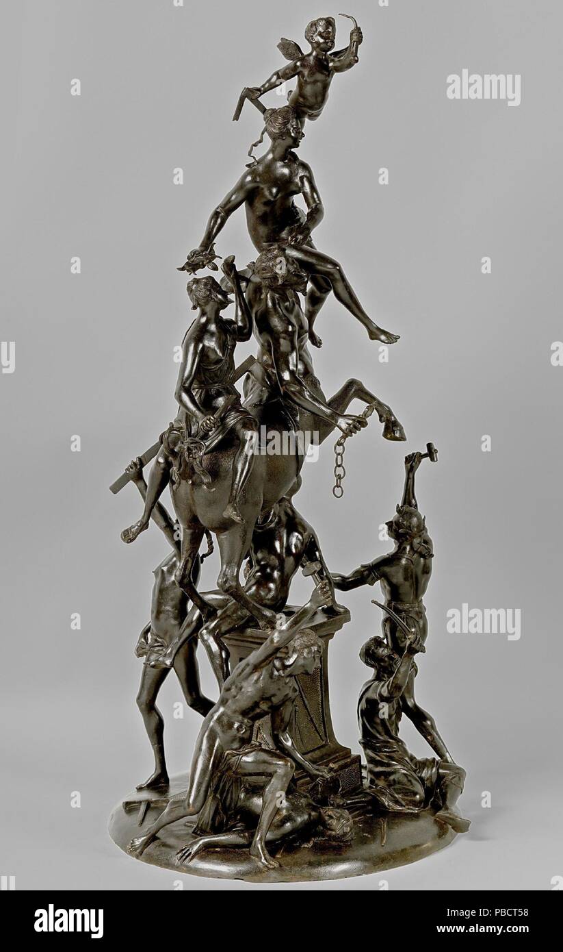 Francesco Bertós / 'Sculpture, aritmetica di architettura e'. 1730 - 1740. Bronzo. Museo : Museo del Prado di Madrid, España. Foto Stock