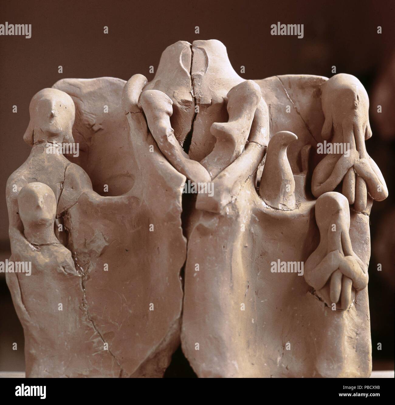 Altare de la Daesa de Alcoi, Cerámica Ibérica, Museo de Alcoi, España. Foto Stock