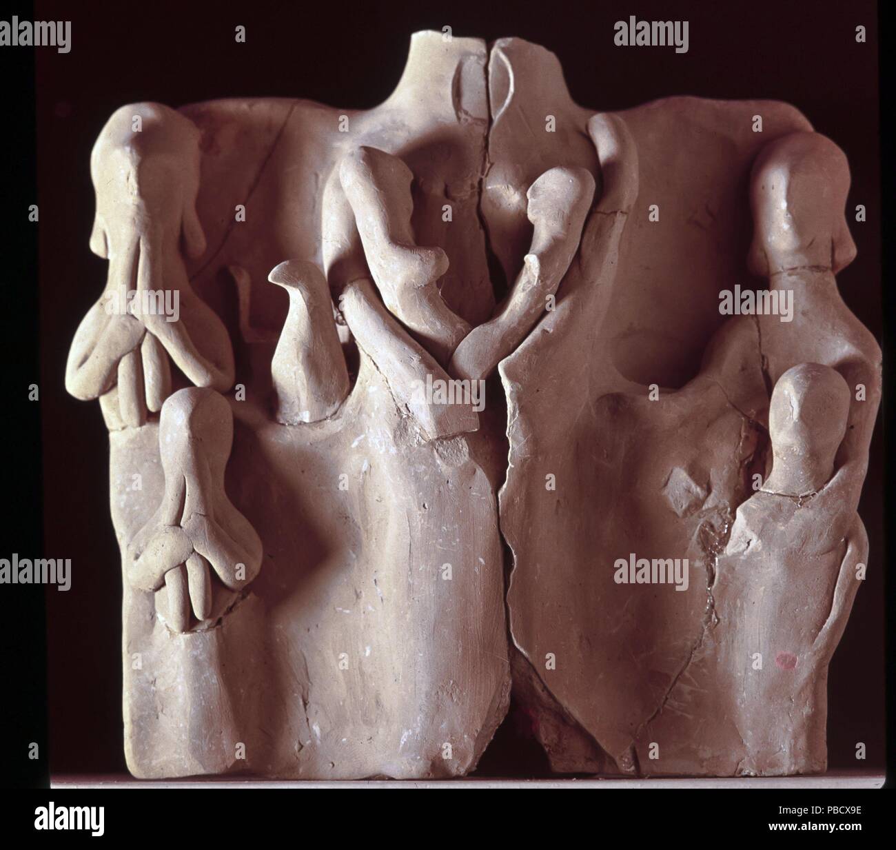 Altare de la Daesa de Alcoi, Cerámica Ibérica, Museo de Alcoi, España. Foto Stock