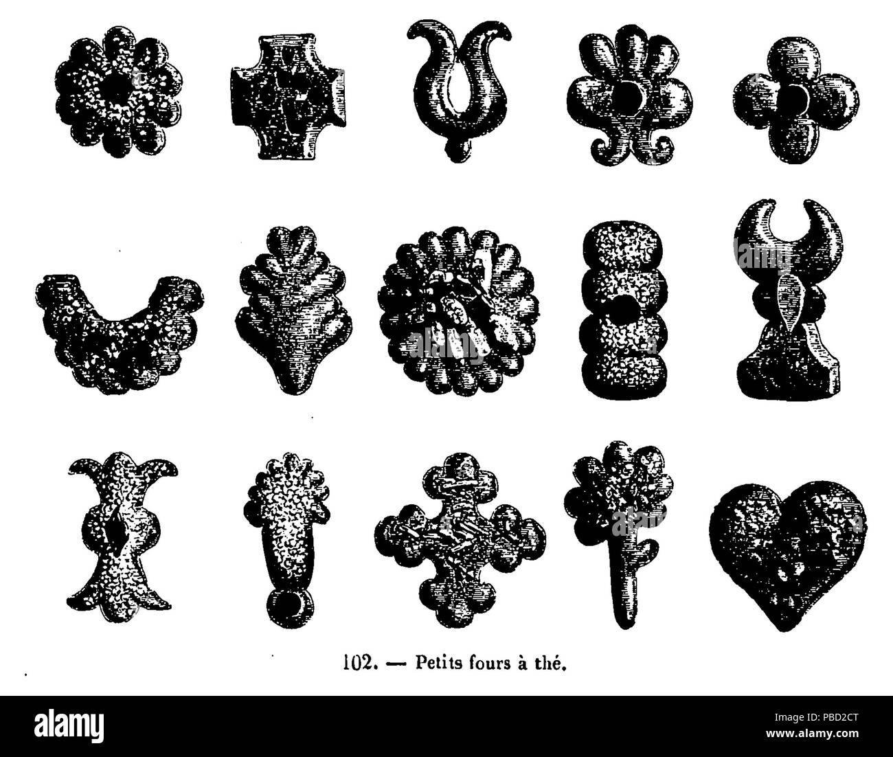 1269 Ronjat - Le Livre de Pâtisserie, fig. 102 Foto Stock