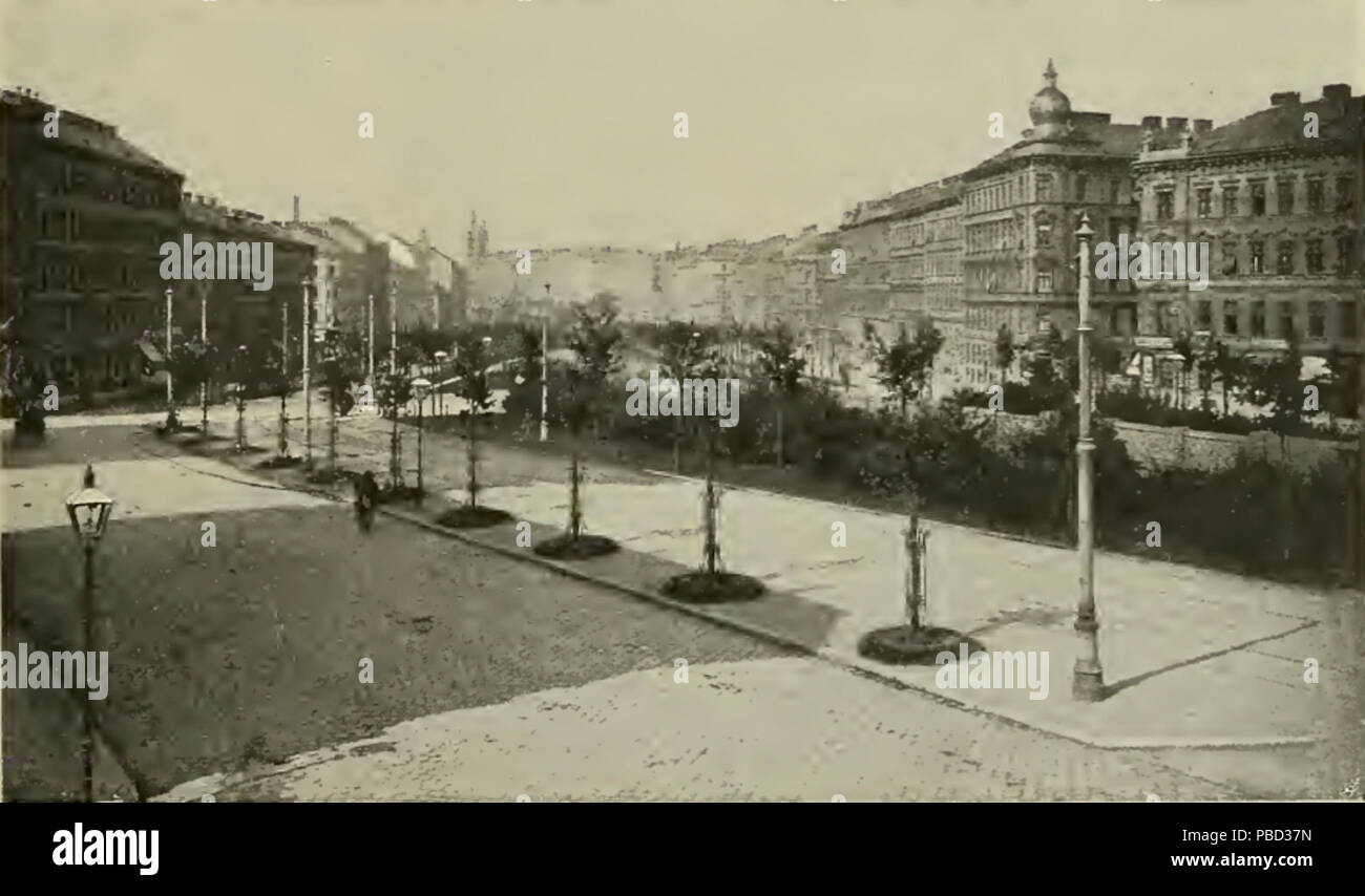 1280 S 169 Abb 130 Gürtelstraße mit Stadtbahn im offenen Einschnitt Foto Stock