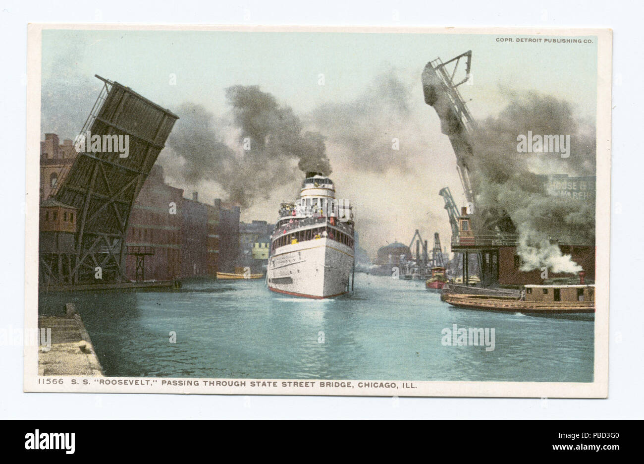 1282 S.S. Roosevelt passando attraverso lo stato Bridge Street, Chicago, malato (NYPL b12647398-69567) Foto Stock