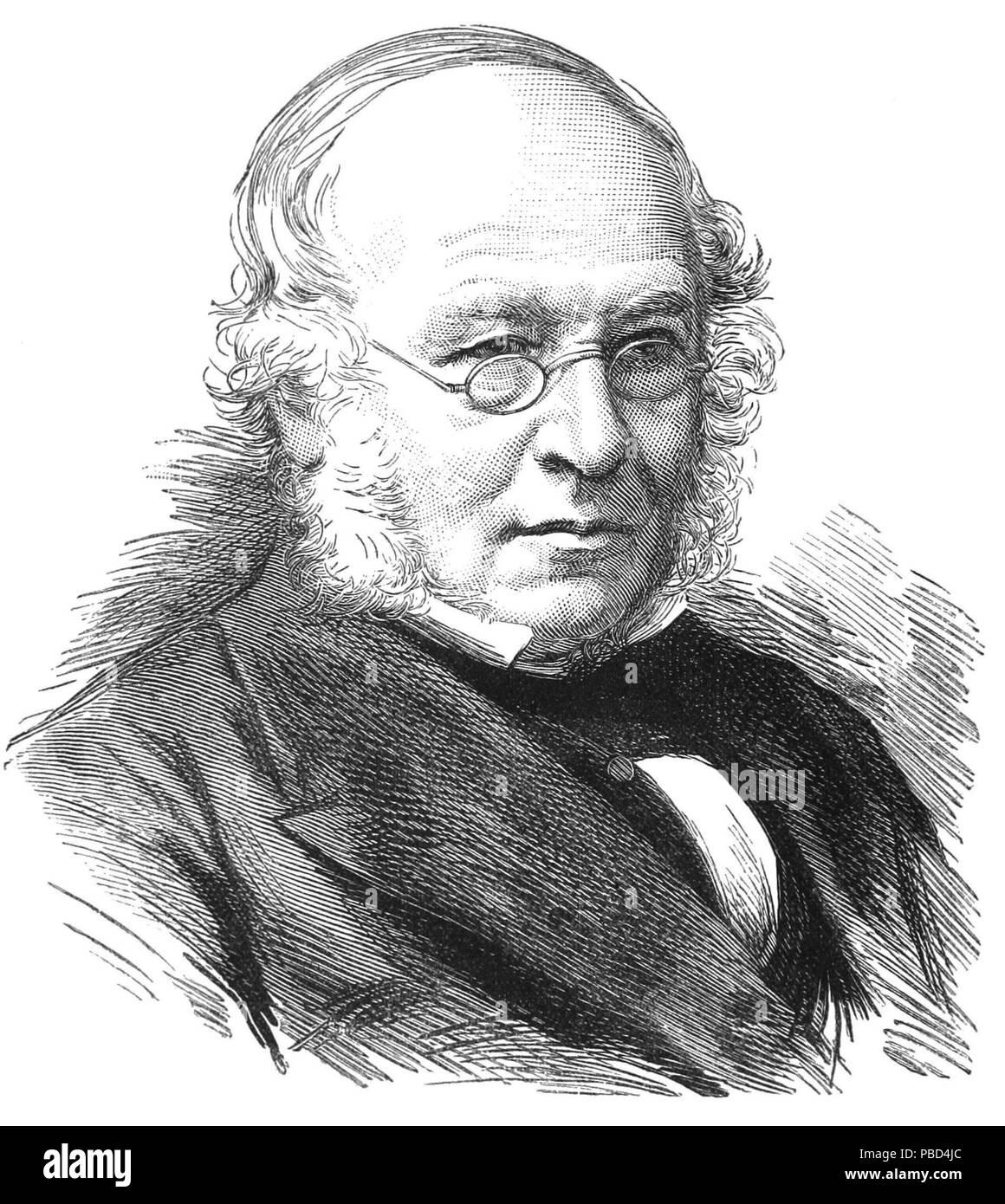 1273 Rowland Hill, originatore del penny uniforme sistema di affrancatura postale Foto Stock