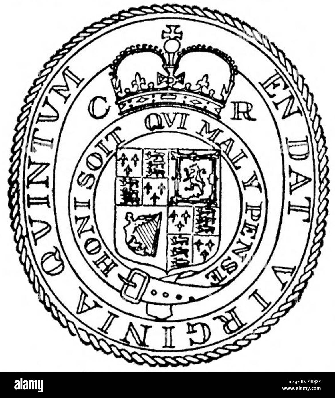 1302 Tenuta di Virginia - Re Carlo II Foto Stock