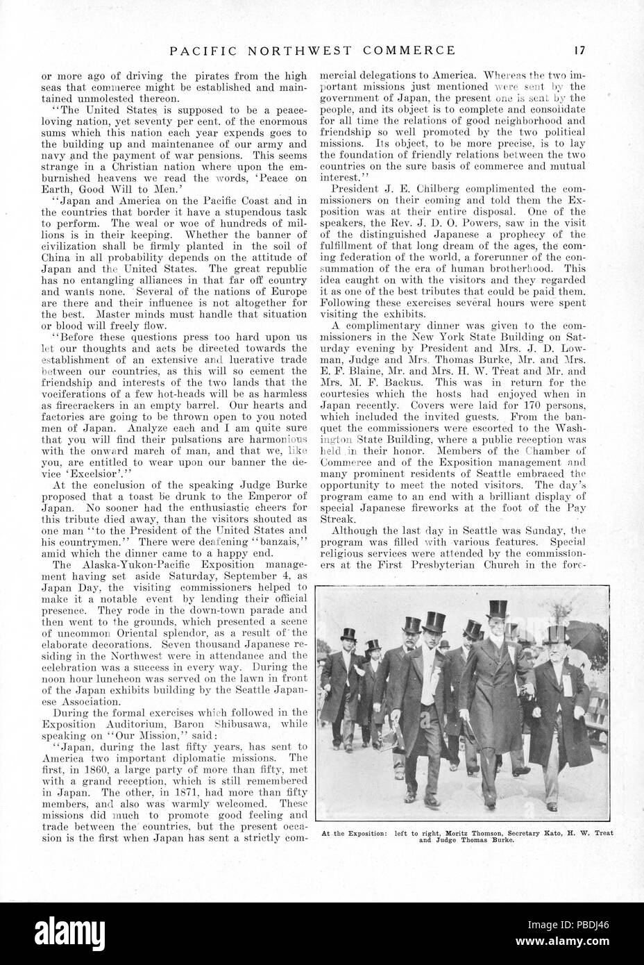 1303 Seattle apre le porte del paese ai commissari giapponese - Pagina 17 Foto Stock