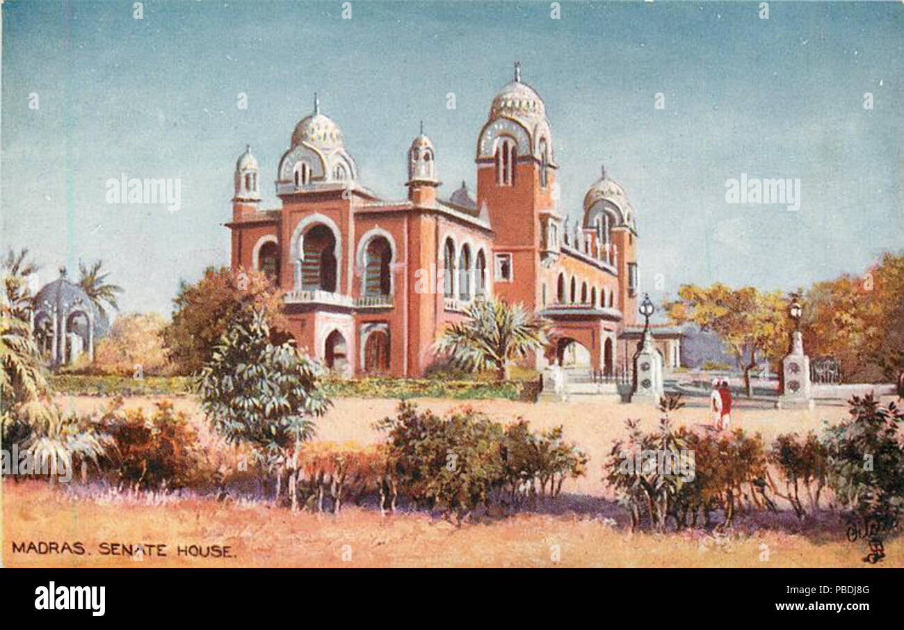 1306 Senate House, Madras - inserimenti Oileete (1911) Foto Stock