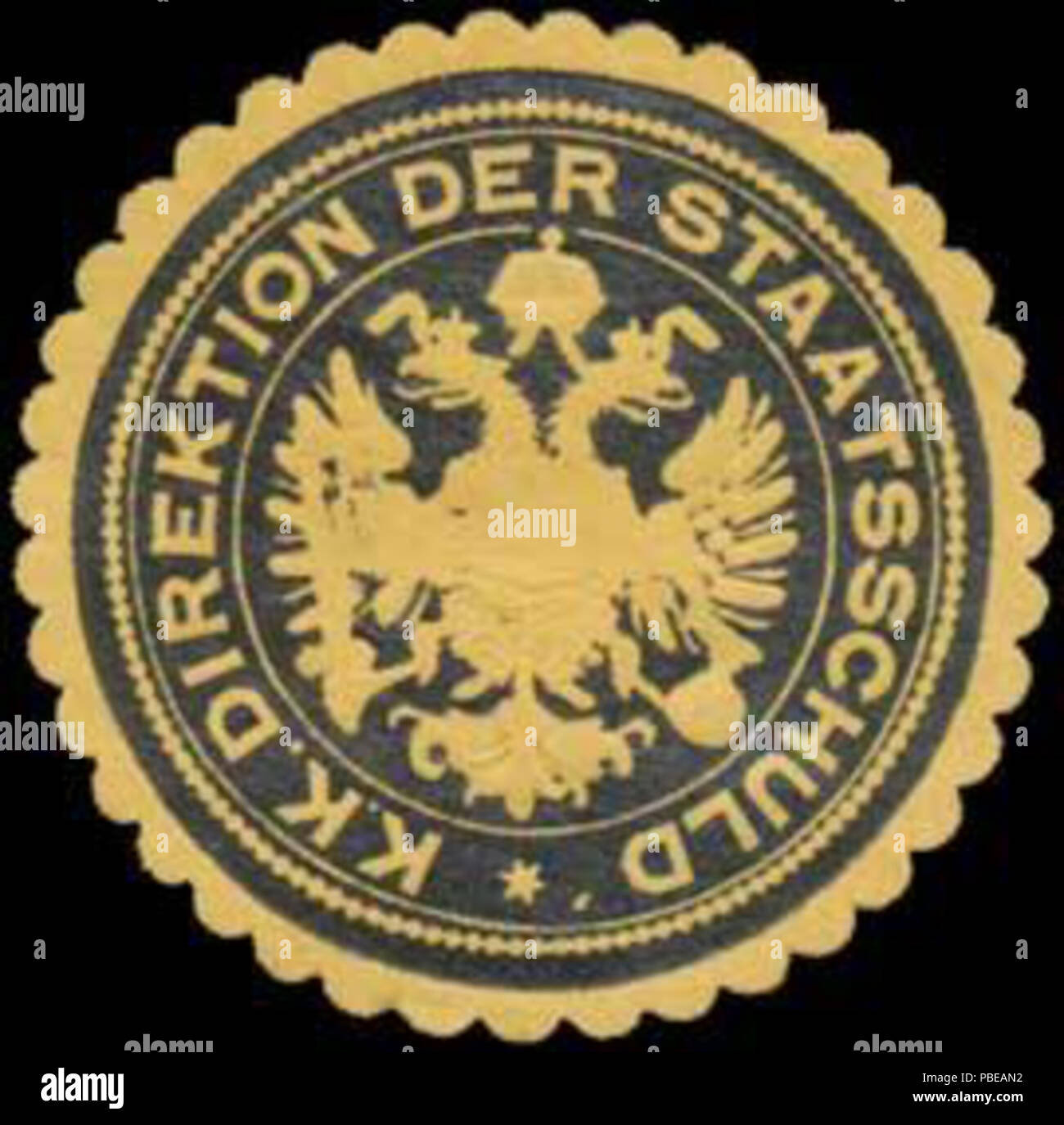1419 Siegelmarke K.K. Direktion der Staatsschulden W0319431 Foto Stock