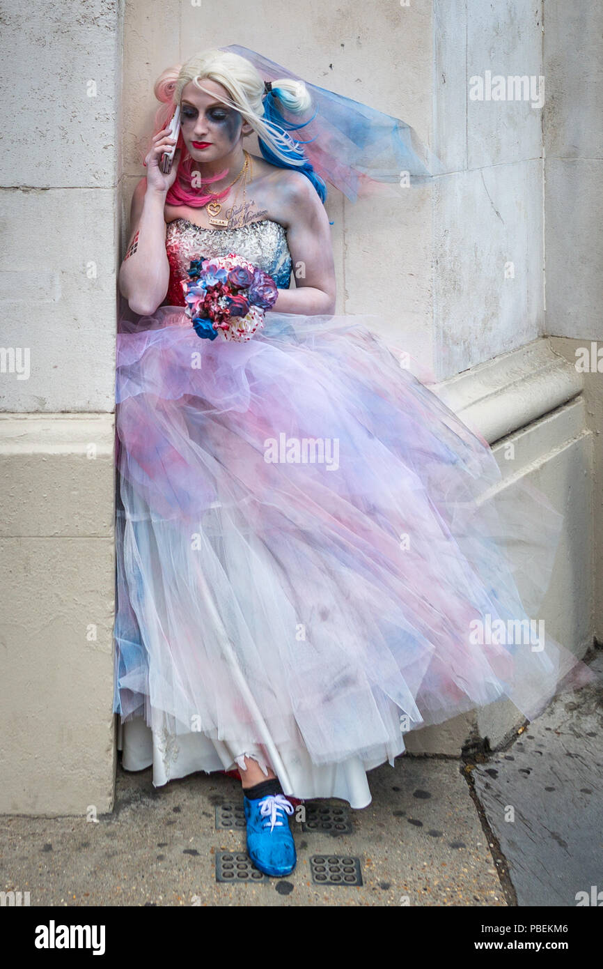 Londra, Regno Unito. Il 28 luglio 2018. London Film & Fumetto Con 2018 all'Olympia di Londra. Credito: Guy Corbishley/Alamy Live News Foto Stock