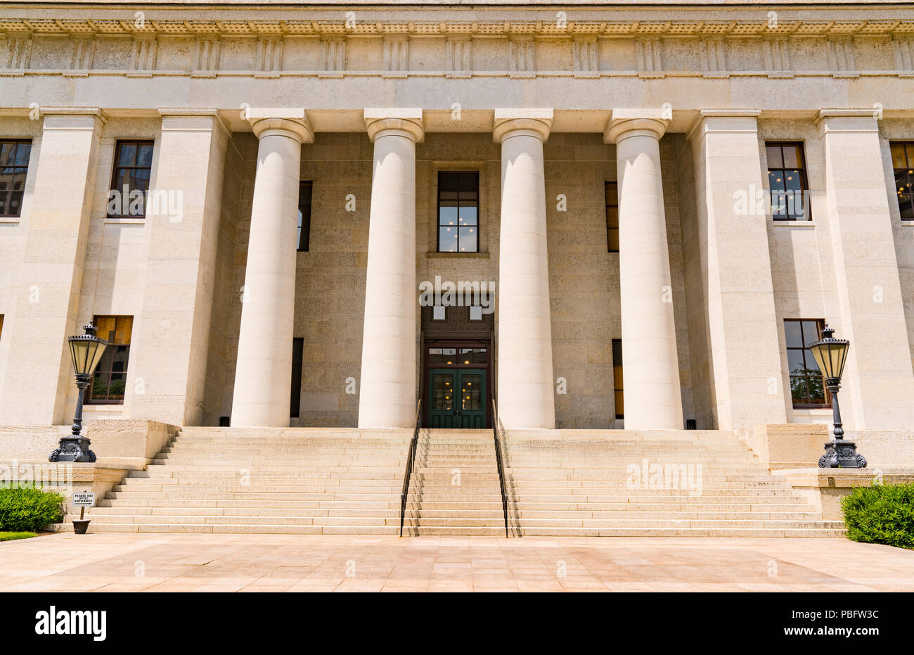 La facciata della capitale Ohio edificio in Columbus, Ohio Foto Stock