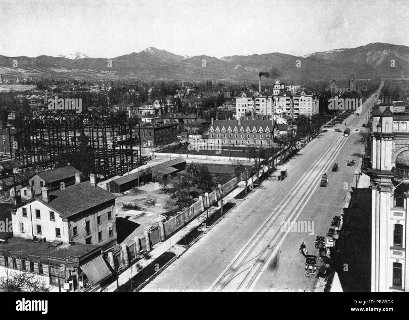 1553 South Temple Street guardando ad est Foto Stock