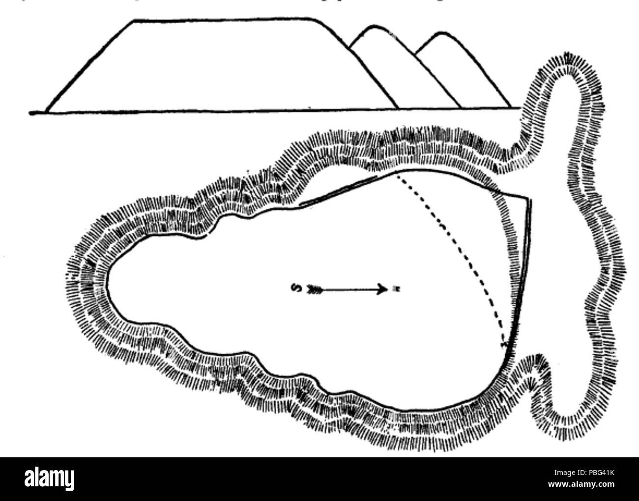 1557 SpanishHillSketch Foto Stock