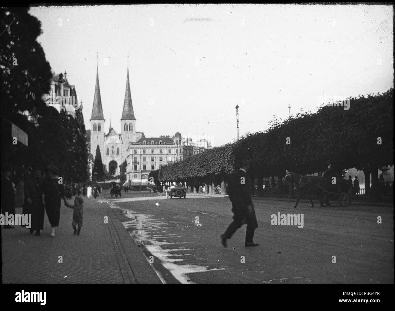 1564 San Leodegar im Hof 1900s Foto Stock