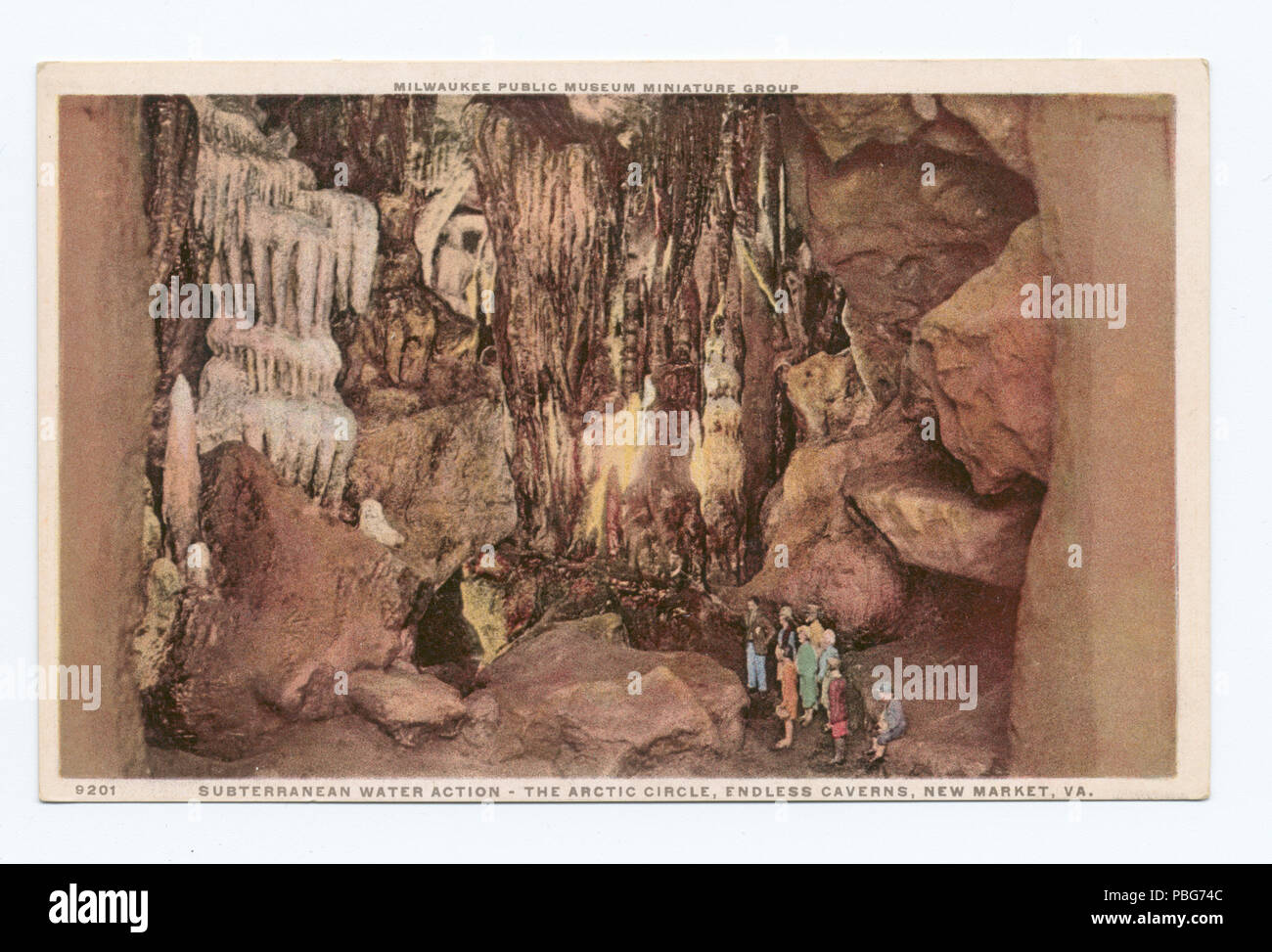 1581 Acqua sotterranea azione - il Circolo Polare Artico infinite caverne, Nuovo Mercato, VA., Milwaukee Public Museum in miniatura (Gruppo NYPL b12647398-79590) Foto Stock