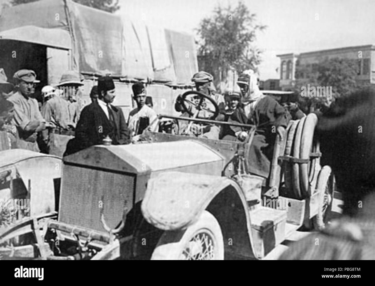 1595 T. E. Lawrence in Damasco, ottobre 1918 Foto Stock