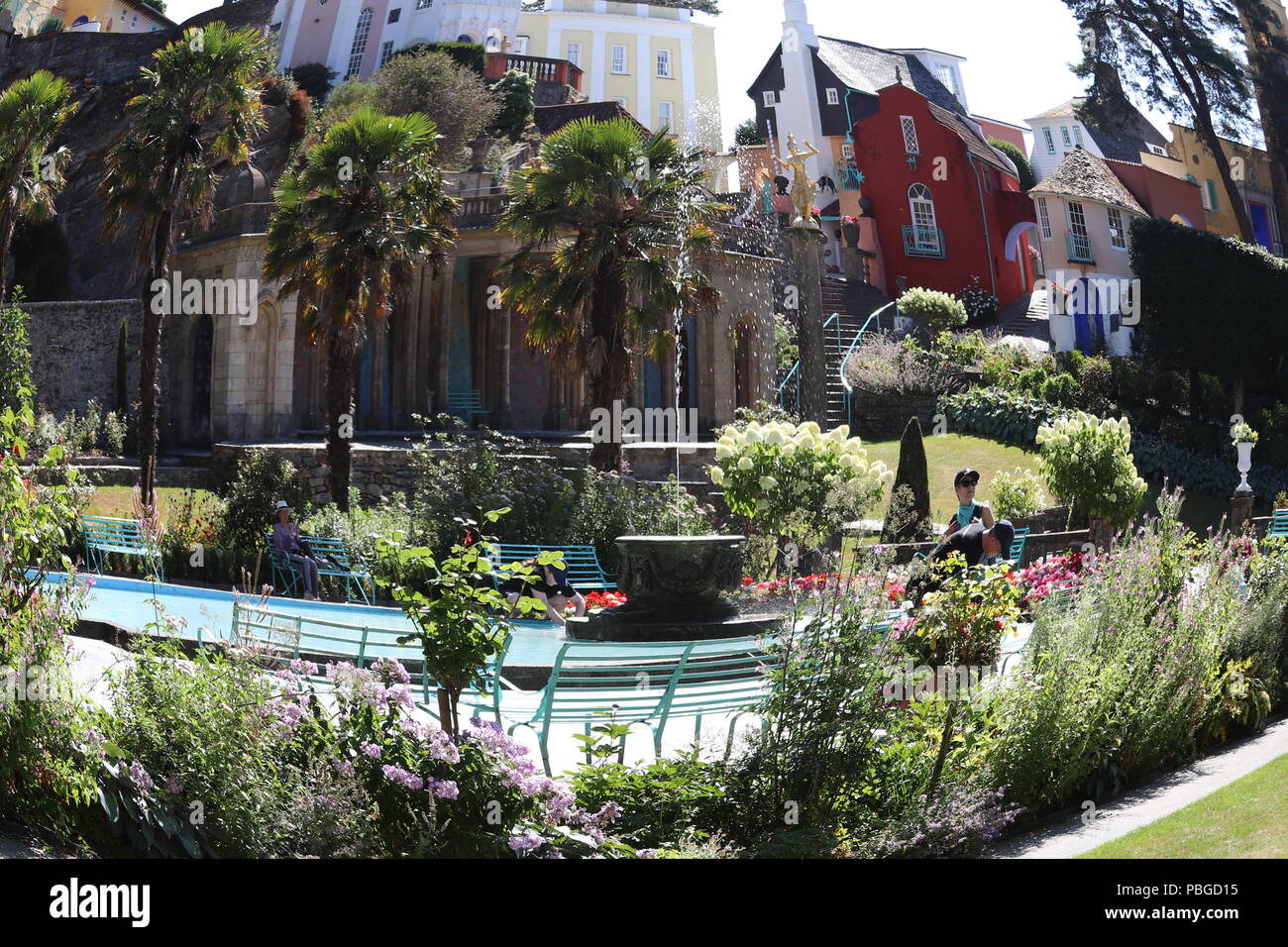 Portmeirion Village North Wales, Regno Unito Foto Stock