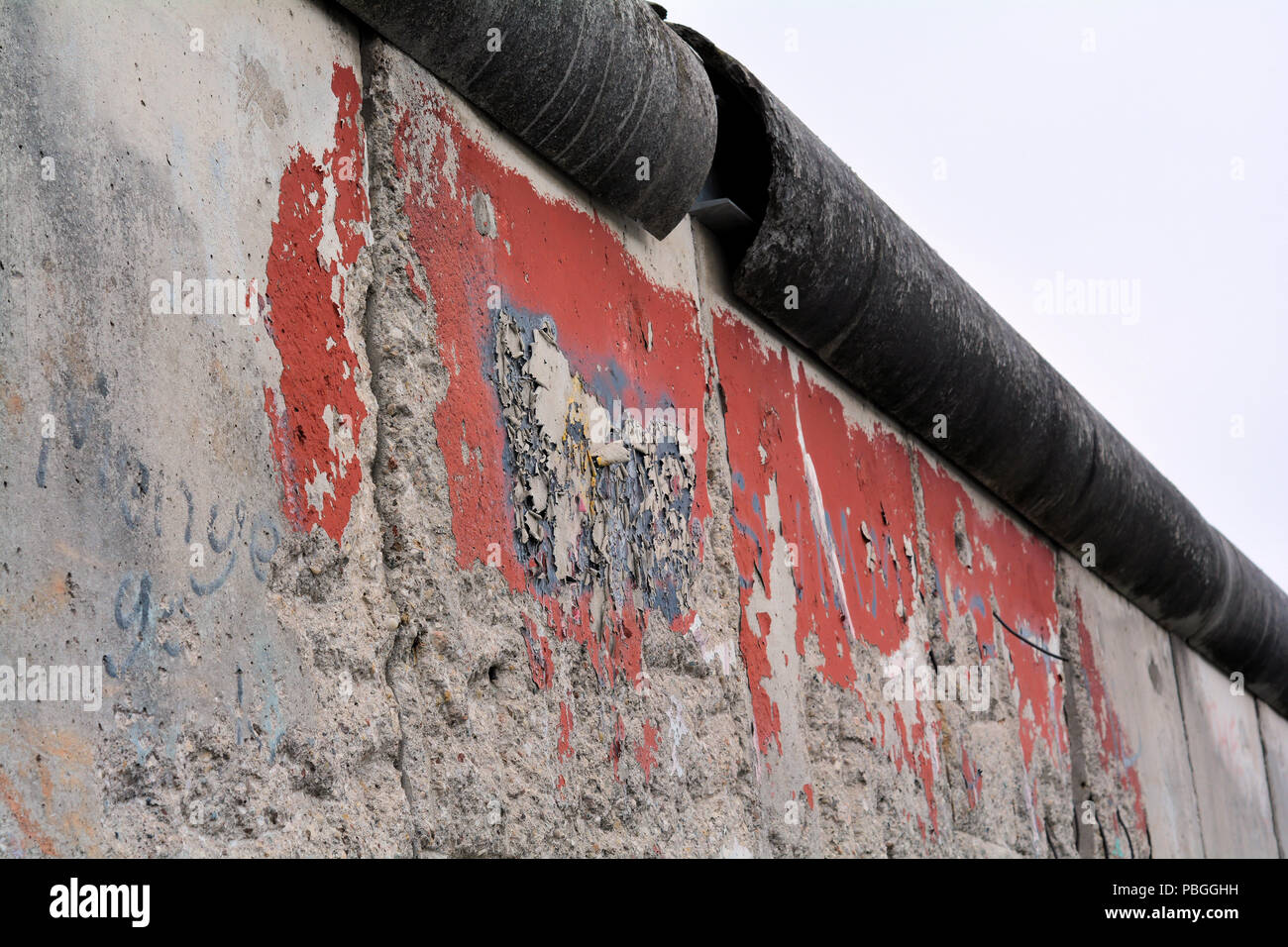 I resti del muro di Berlino Foto Stock