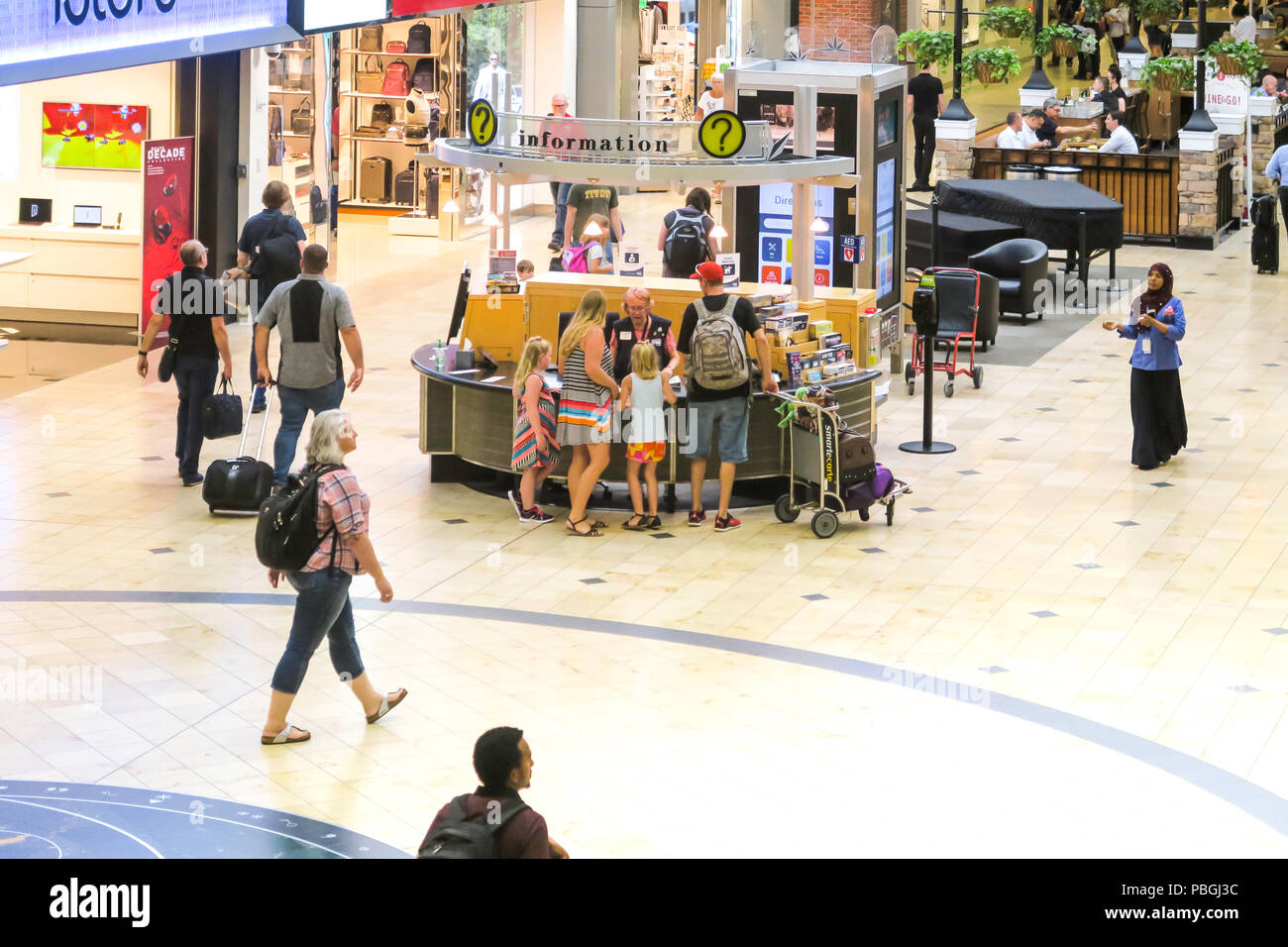 , Minneapolis St Paul, Minnesota Airport Terminal, STATI UNITI D'AMERICA Foto Stock