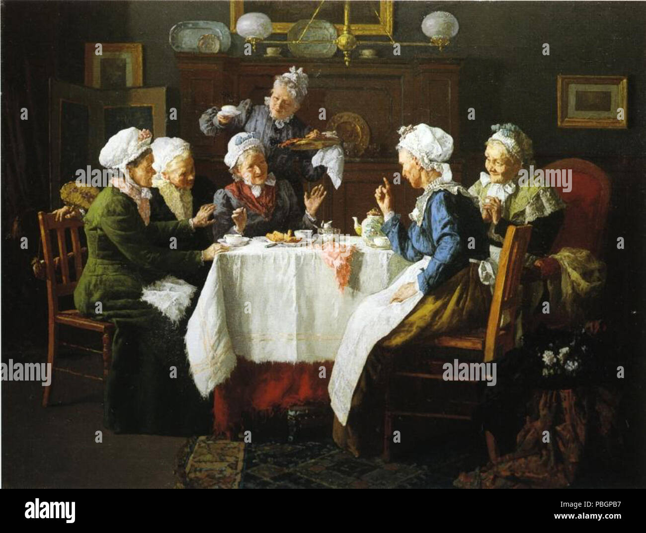 1601 Tea Party (1905) da Luigi Moeller Foto Stock