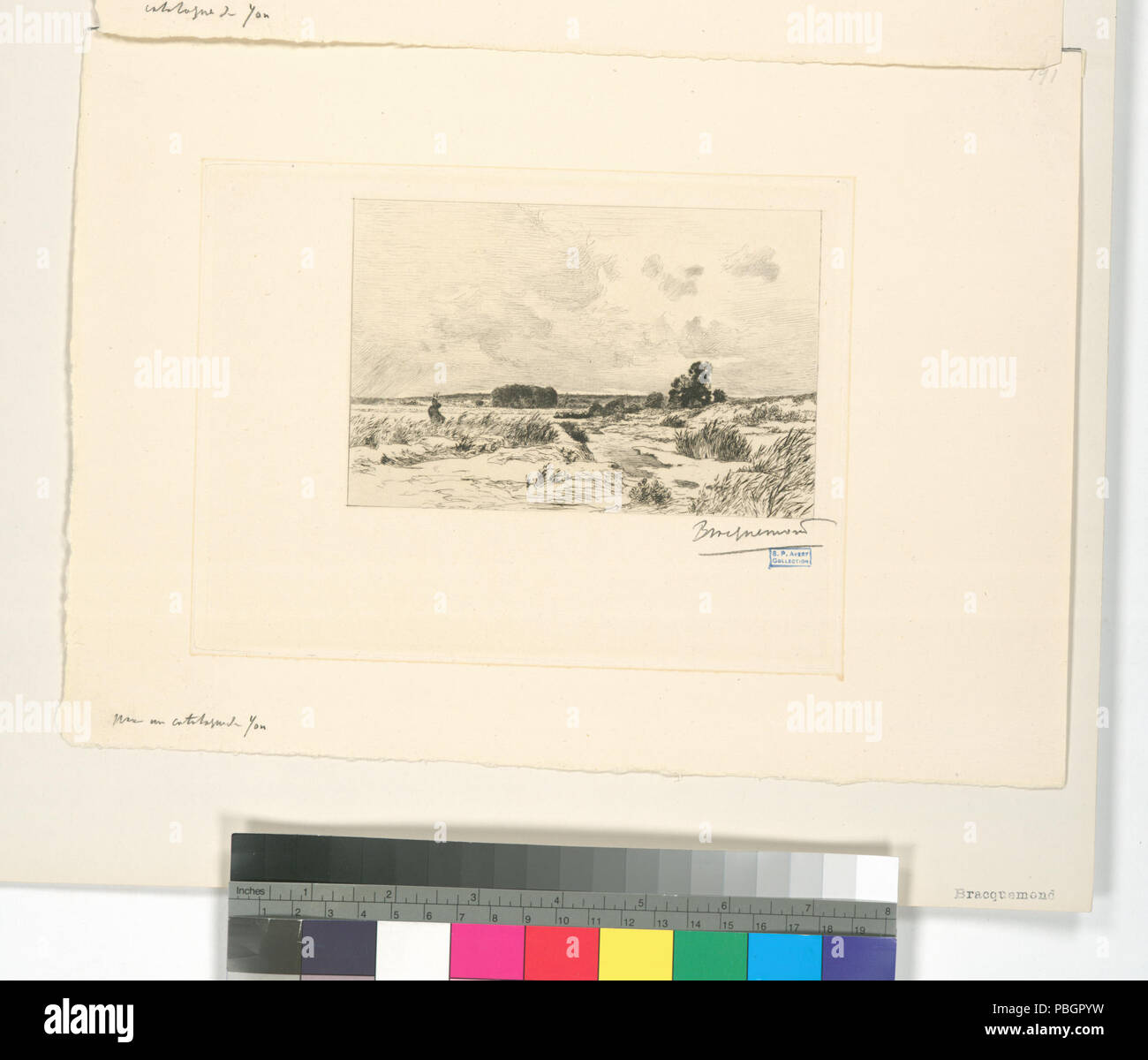 1605 Terrains au bord de la Seine, d'après Yon (NYPL b14830732-1150539) Foto Stock