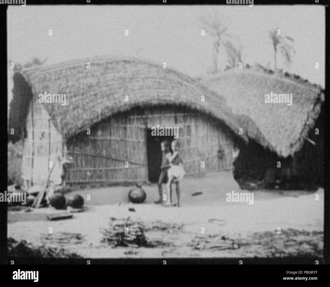 1609 capanne di paglia del villaggio di pescatori che si trova sulla parte inferiore del Gange LCCN2004707786 Foto Stock