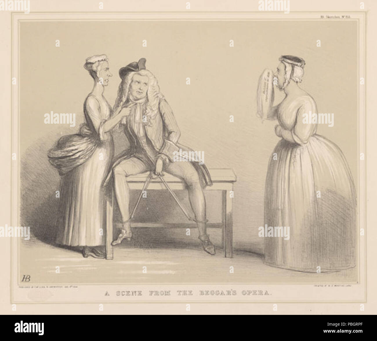 1615 mendicanti di opera lirica di Doyle, Giovanni (MONOGRAMMIST HB) - GMII Foto Stock