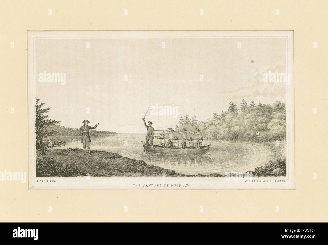 1620 La cattura di Hale (NYPL b13512822-423199) Foto Stock